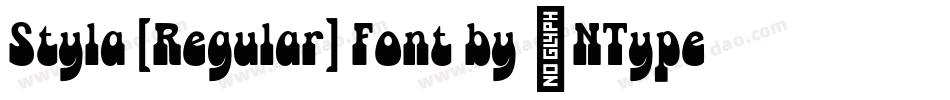 Styla [Regular] Font by 7NTypes字体转换